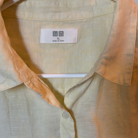Uniqlo Women’s Butter Yellow Shirt 100% Linen
Size XL - Picture 2 of 8